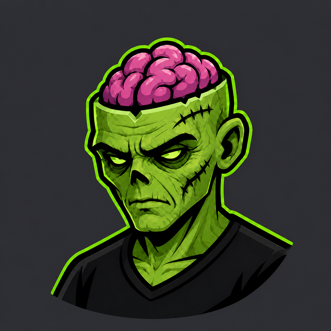 BRAINS Enterprise zombie brain logo